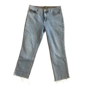 Lee Stretch Slim Fit Straight Leg Mid Rise Jeans Size 12M 24" Inseam